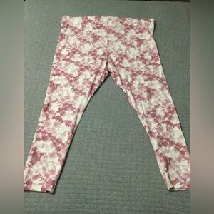 Old Navy High Rise Ankle Pink Tie-Dye Leggings Size 3X NWOT